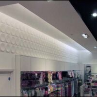 moon panel texture in department store