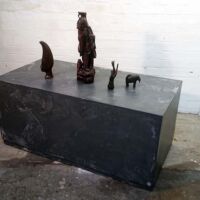 concrete effect plinth
