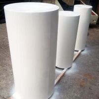 cylindrical plinths
